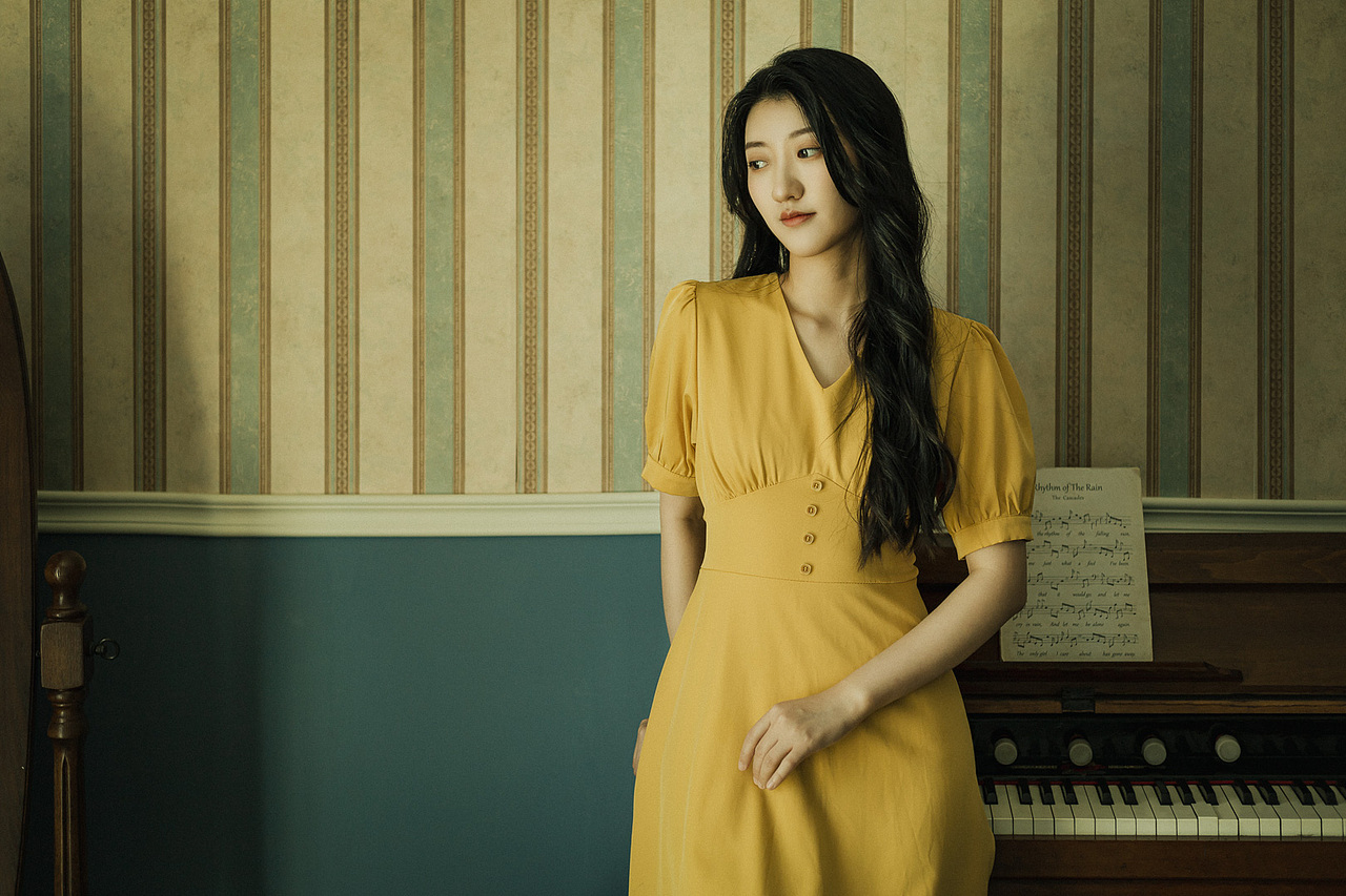 复古感少女写真