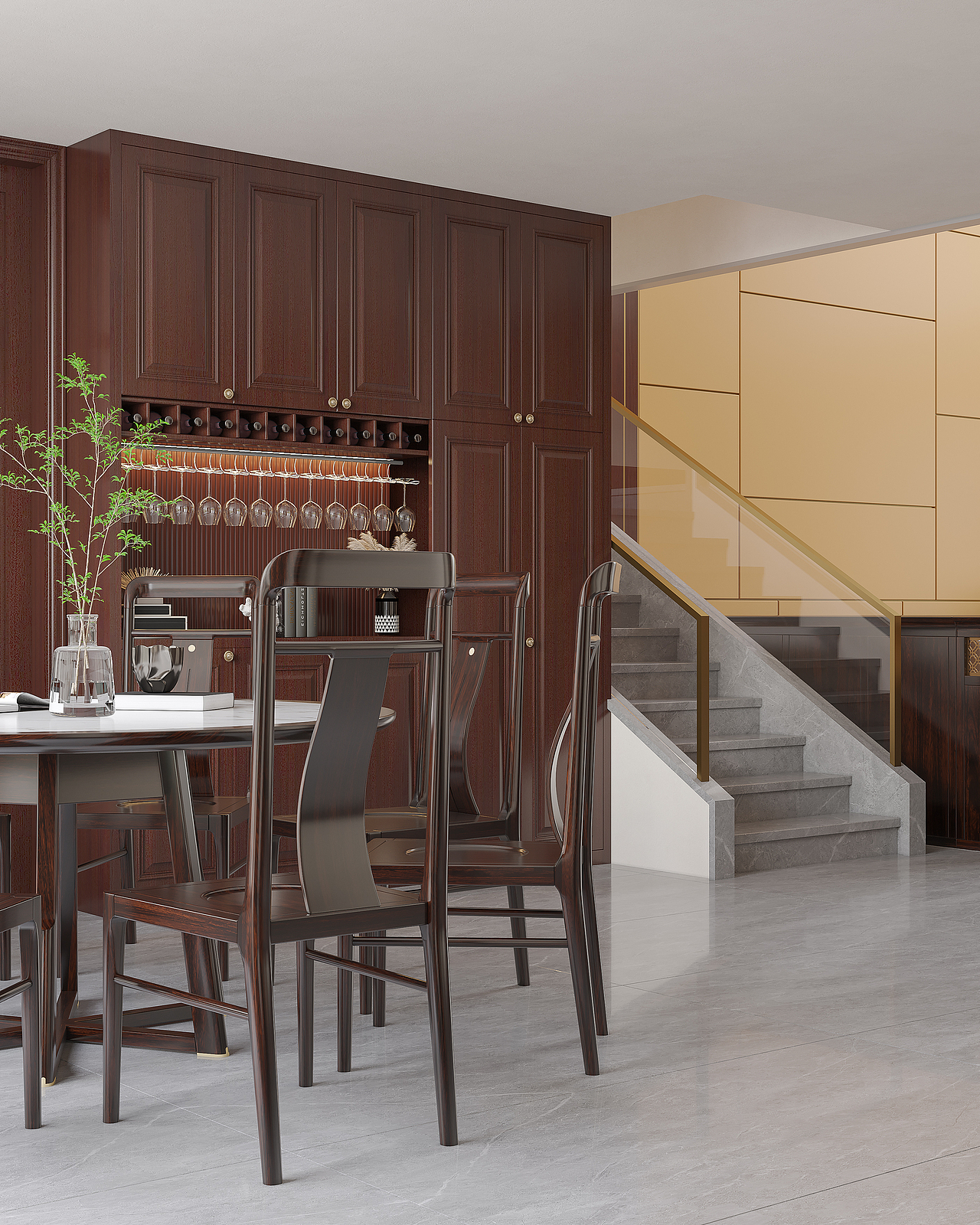 现代客餐厅（图ZMzQyNTc2NTY0） - 家装设计 - 站酷设计师效果表现原创素材 - 站酷ZCOOL