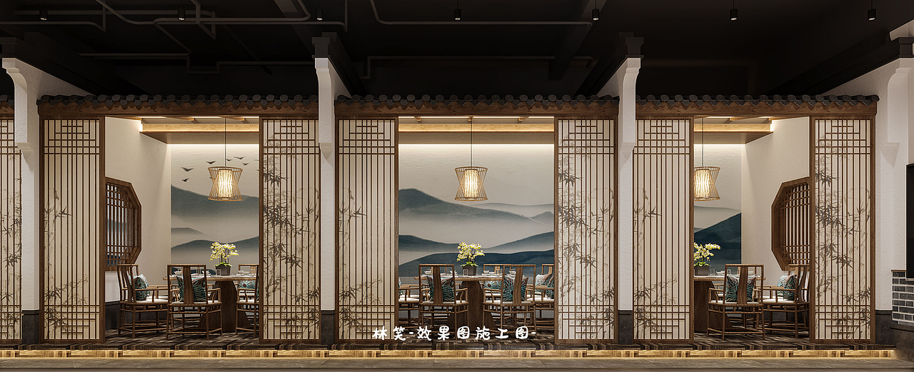 餐饮案例〡太美了!这家餐厅把徽派建筑融入了就餐环境