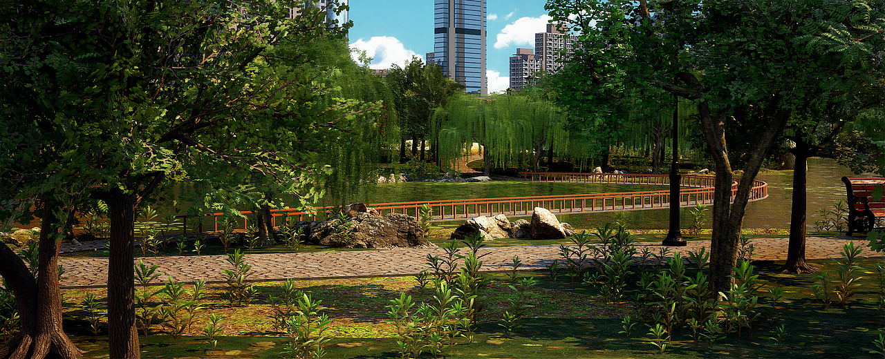 UE4/UE5 虚拟搭建城市-数字孪生-大城市场景（图ZMzE2MDUyNDM2） - 建筑/空间 - 站酷设计师CG繁华原创素材 - 站酷ZCOOL