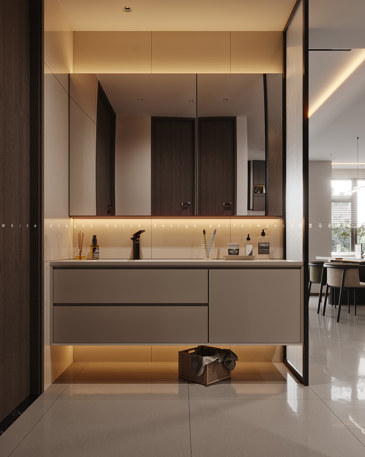 现代简约——白龙马效果图