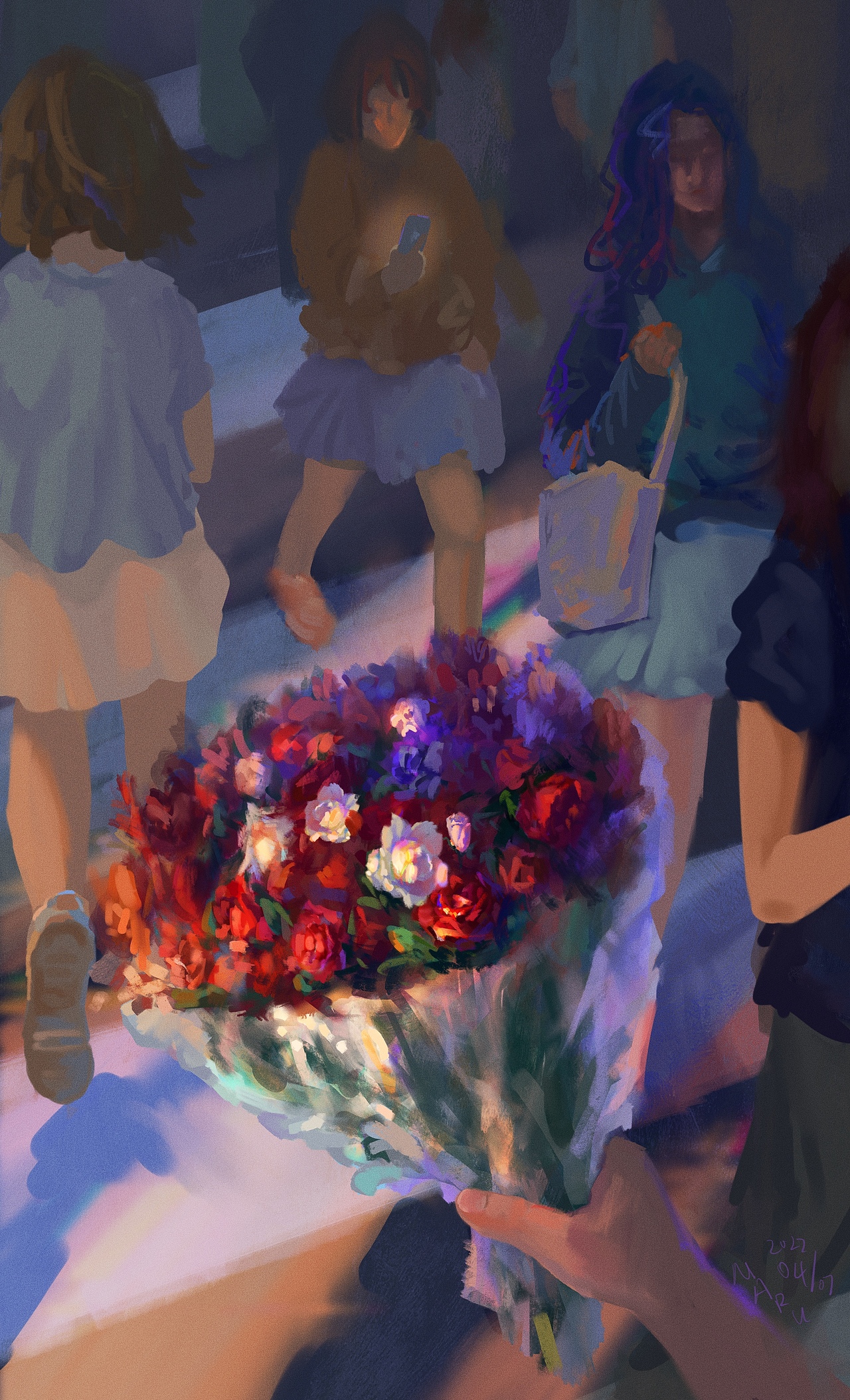 你能给我只左手牵你到马路那头吗（一）（图ZMjk3MTk5NDc2） - 创作习作 - 站酷设计师Maru马茹原创素材 - 站酷ZCOOL