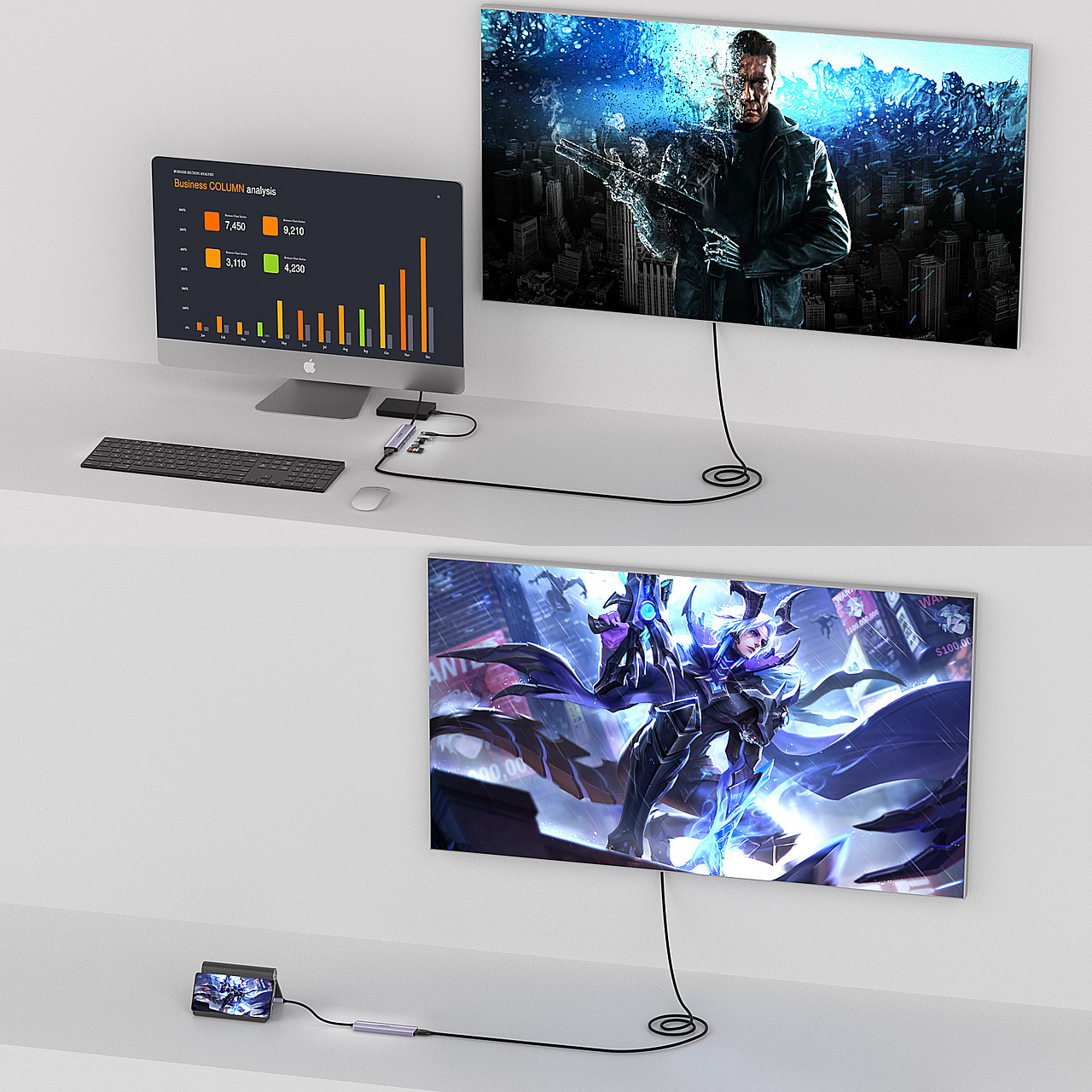 USBC扩展坞HUB跨境电商亚马逊C4D建模OC渲染场景（图ZMzM2MTg1NjUy） - 电商 - 站酷设计师ouanping666原创素材 - 站酷ZCOOL