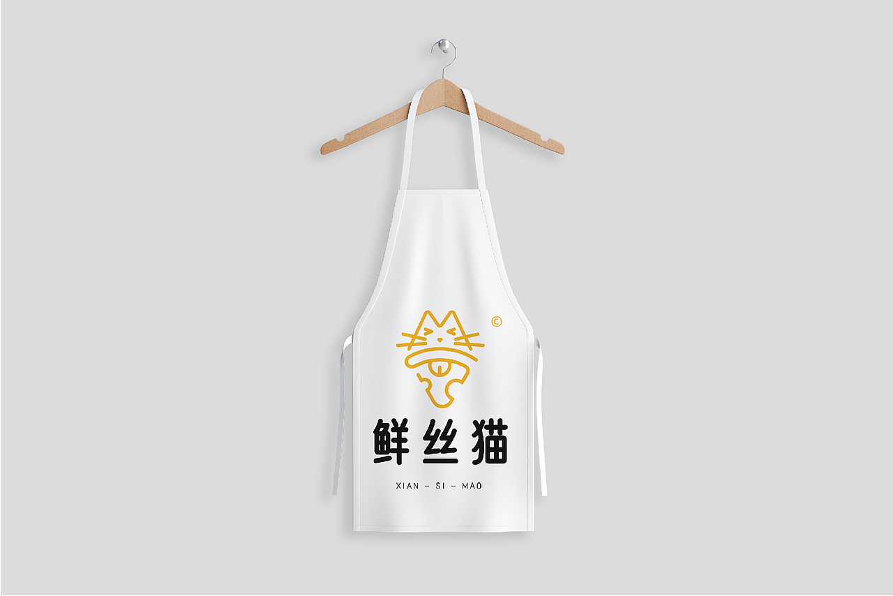 鲜丝猫 x 望潮君 - 餐饮披萨LOGO设计