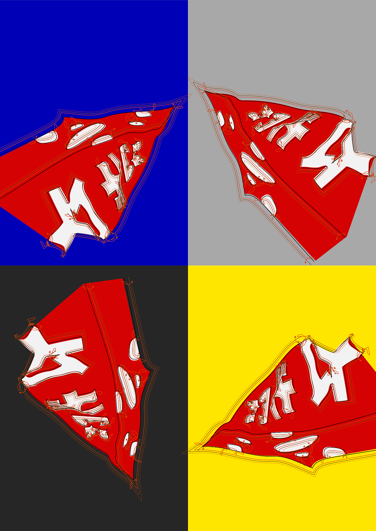 日常素材转换平面设计插画