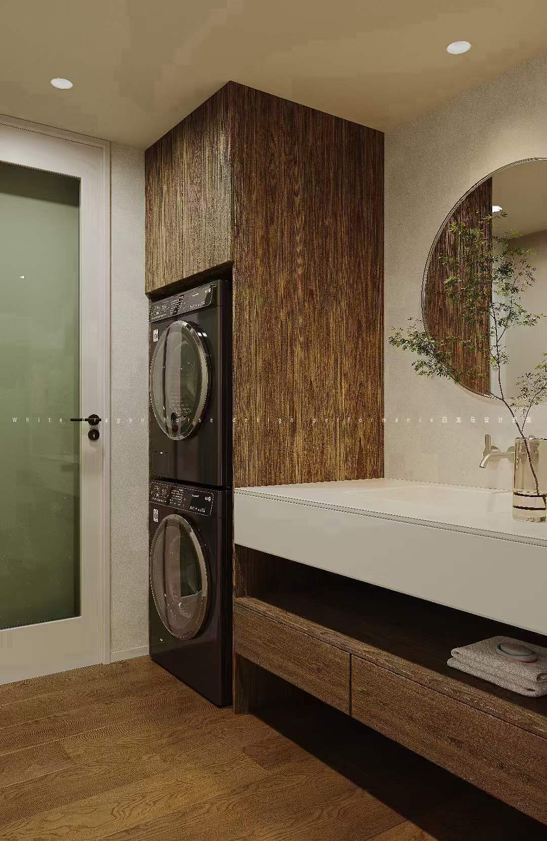 原木风客餐厅茶室——白龙马效果图