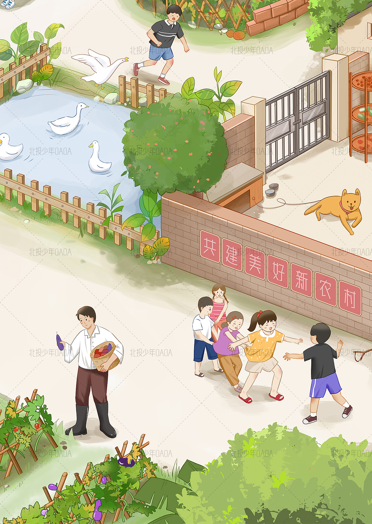 原创插画|童年的事（图ZMzIyNTU3NTE2） - 商业插画 - 站酷设计师北投少年OAOA原创素材 - 站酷ZCOOL