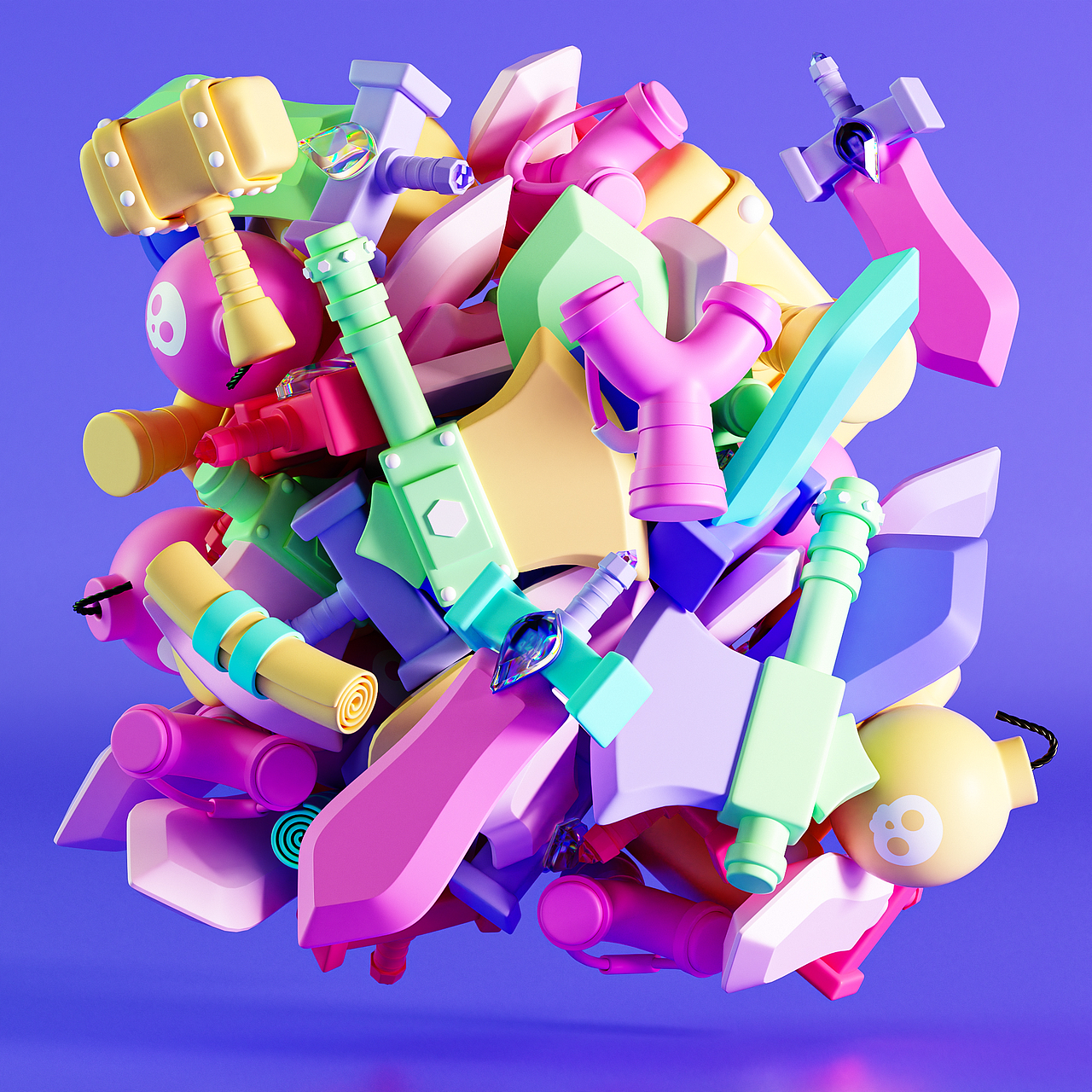 动力学堆叠（图ZMzUxNzc2ODQ0） - 其他三维 - 站酷设计师小小爬原创素材 - 站酷ZCOOL