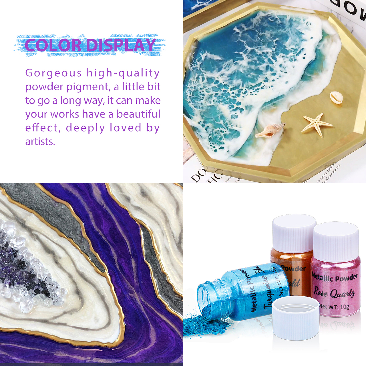 亚马逊主图 - 10色云母粉