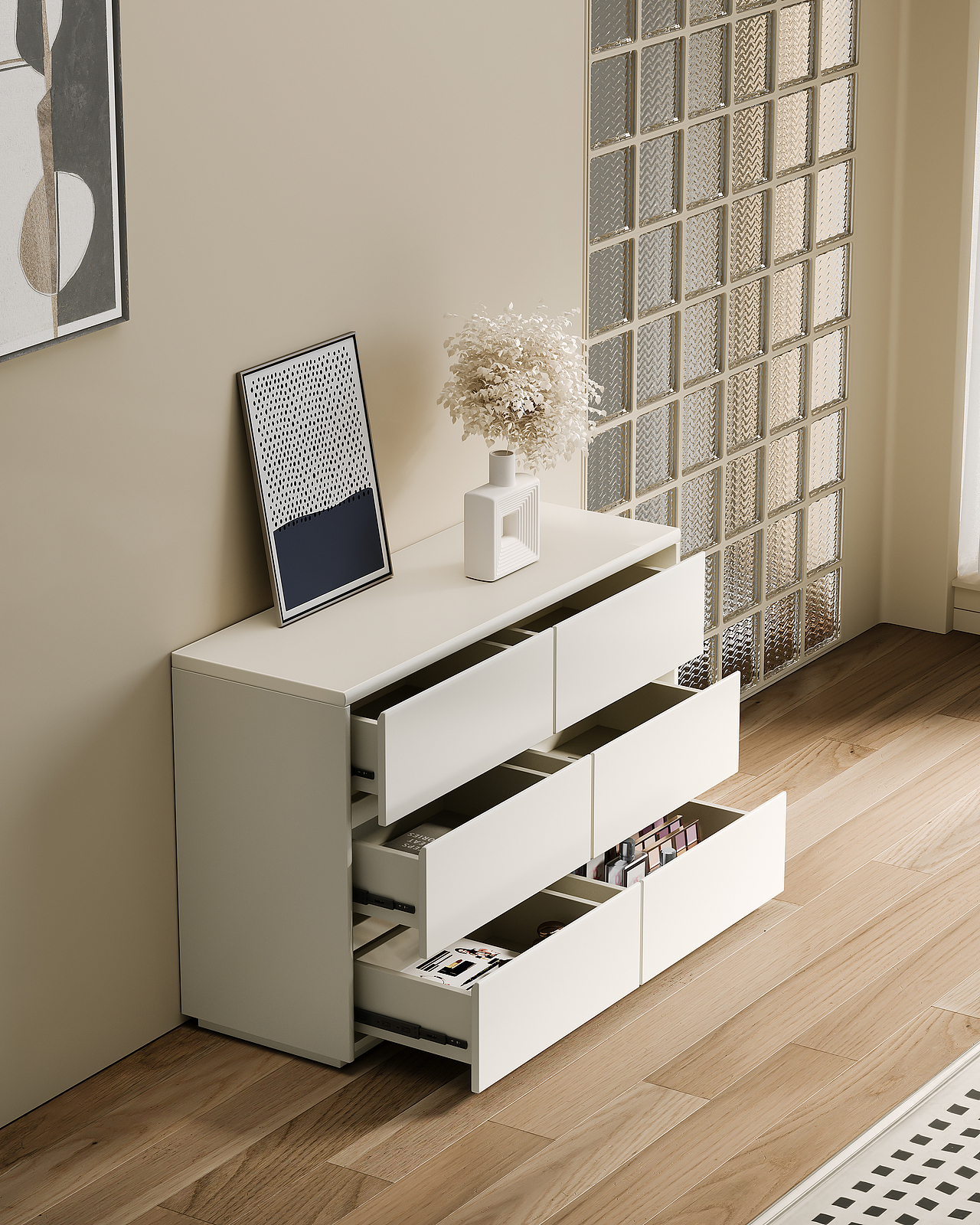 奶油风梳妆台（图ZMzQyMDM2MjY4） - 生活用品 - 站酷设计师CG包子原创素材 - 站酷ZCOOL