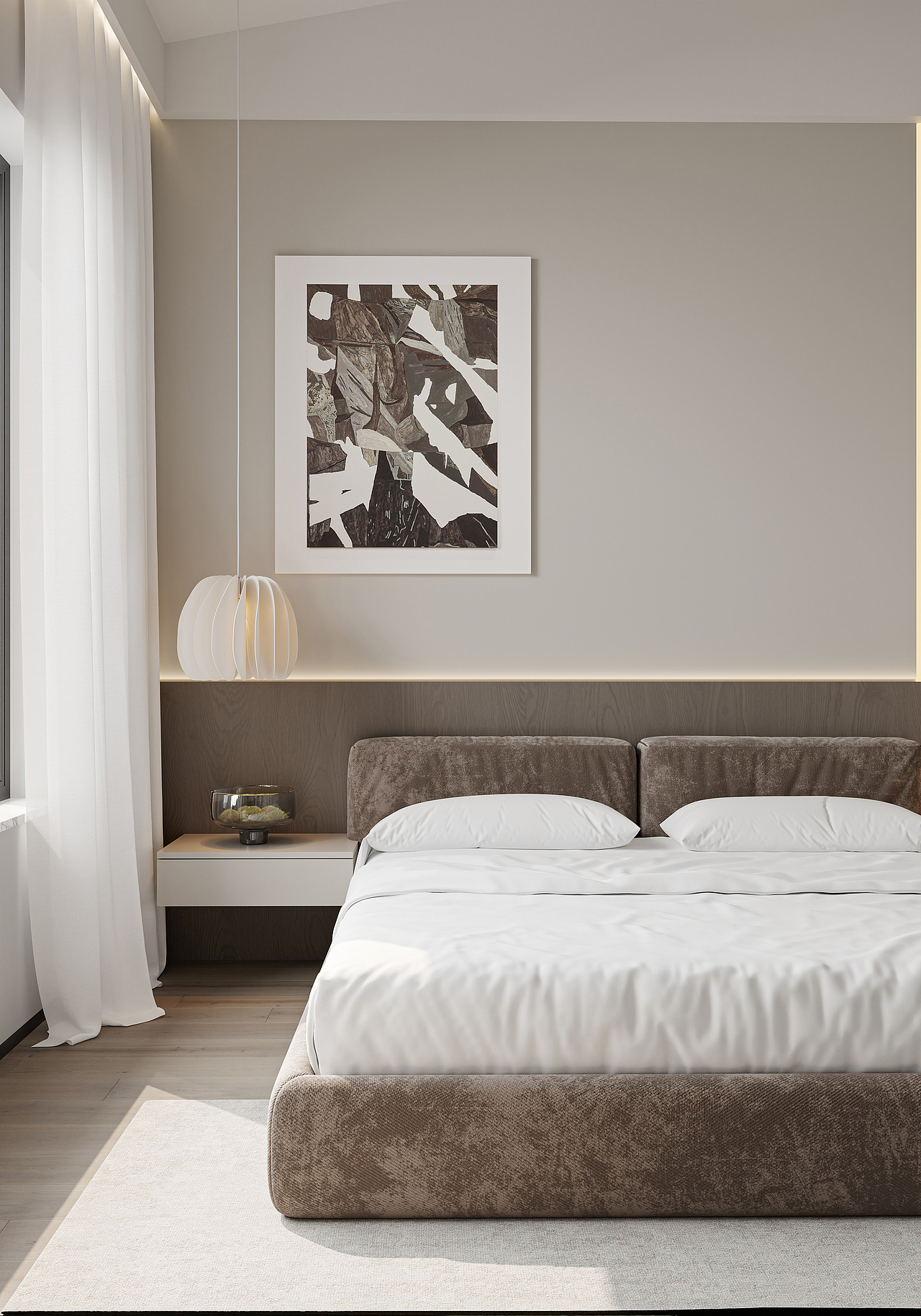 新作｜现代 挑空 别墅卧室  