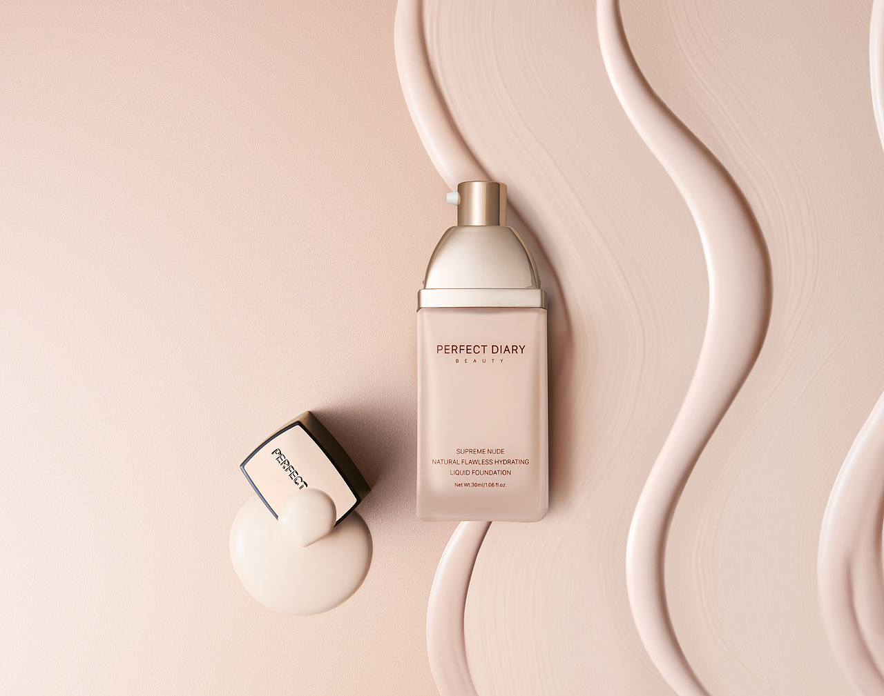 汇智为美｜产品摄影/修图｜完美日记粉底液拍摄修图