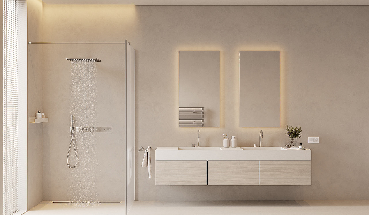 奶油风179㎡浅色系住宅设计 打造都市里的温馨岁月