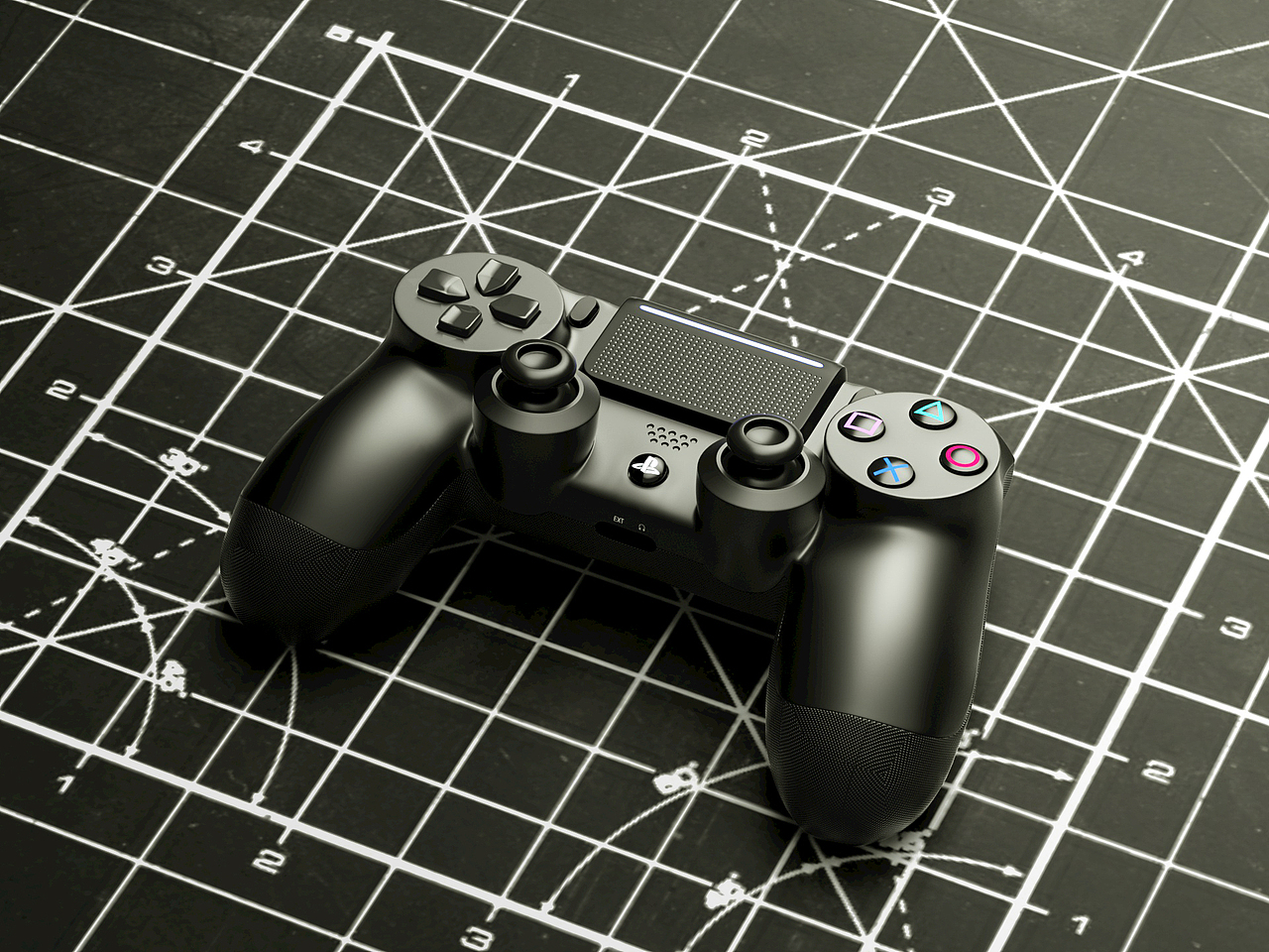 游戏手柄和扩展坞渲染