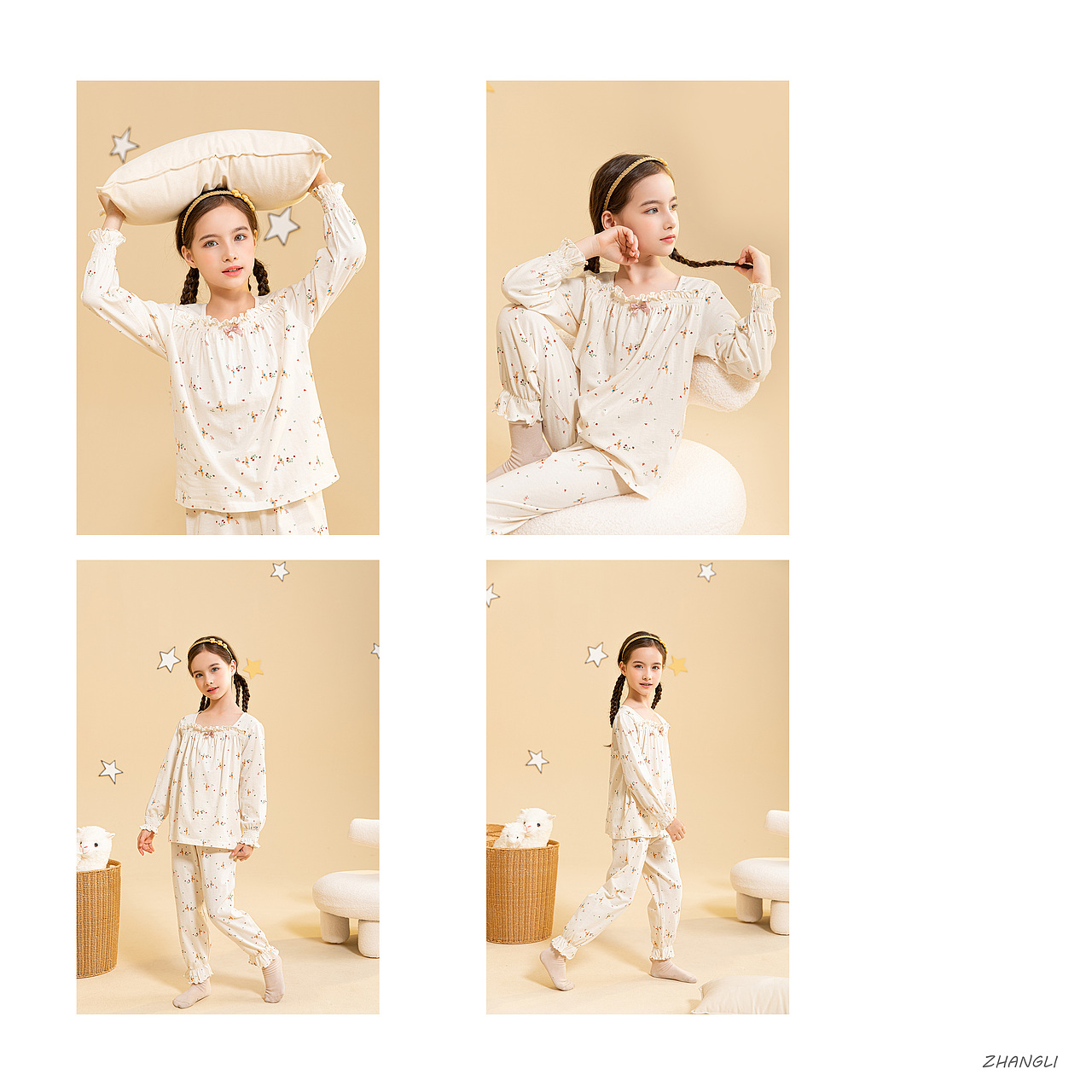 儿童家居服秋冬系列①（图ZMzIzMTg2NzQ4） - 人像摄影 - 站酷设计师丶心五口原创素材 - 站酷ZCOOL