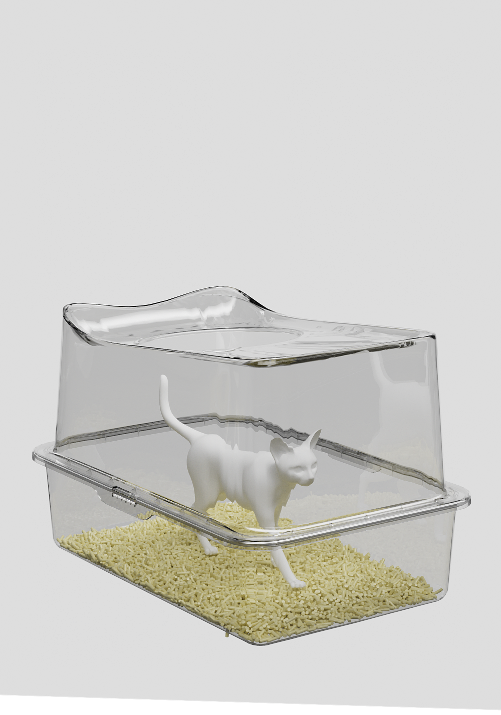 顶入式不锈钢猫砂盆 宠物用品 c4doc渲染（图ZMzU2MTQwNDky） - 产品 - 站酷设计师小顾不想起名原创素材 - 站酷ZCOOL