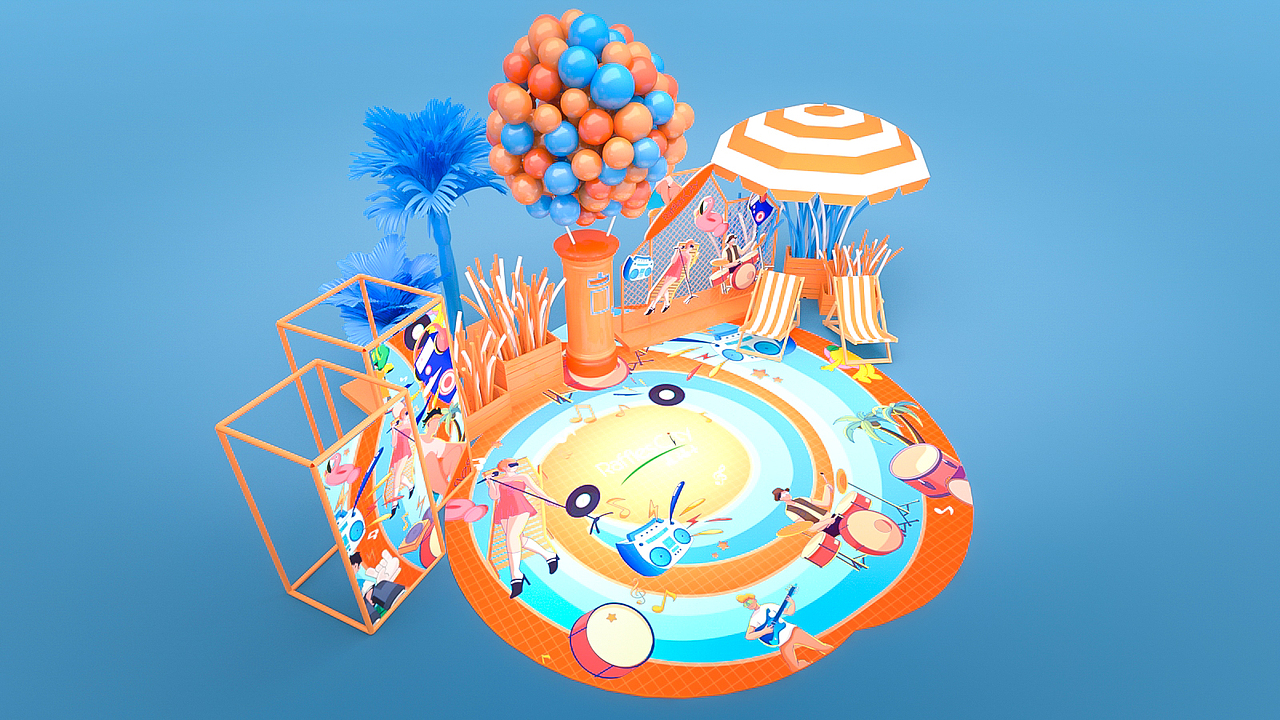 一个快闪店及活动的设计稿