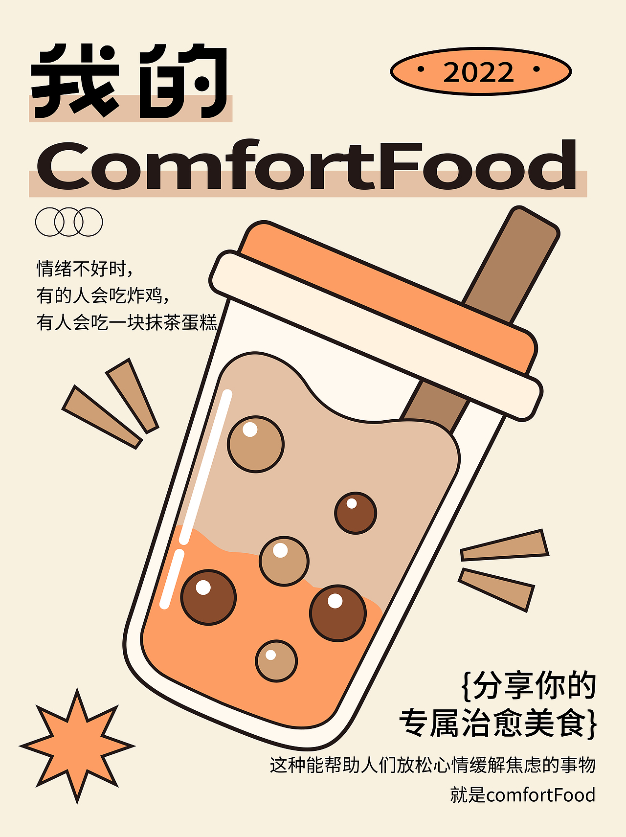 版式设计 | 我的comfortfood（图ZMzE1NzMwNjAw） - 海报 - 站酷设计师lizi栗子鸭原创素材 - 站酷ZCOOL
