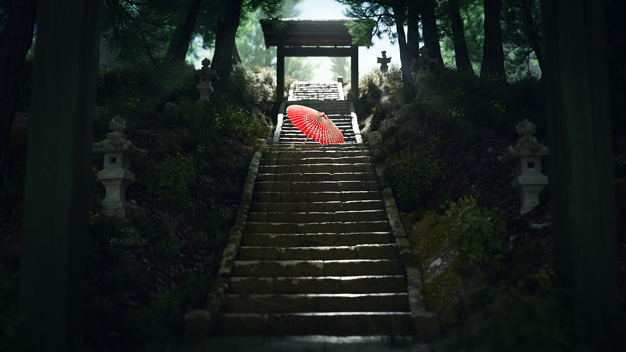 【虎年的尾巴】场景渲染