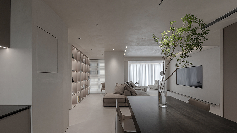 130㎡极简私宅,静谧纯粹!