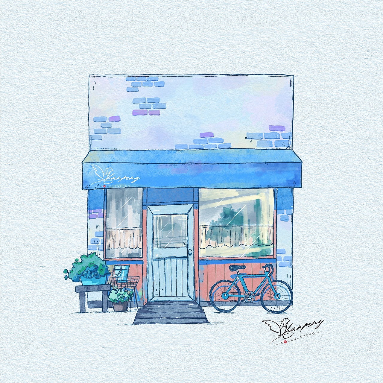 小屋手绘练习（图ZMzY3OTM1NTg4） - 创作习作 - 站酷设计师窦占鹏原创素材 - 站酷ZCOOL