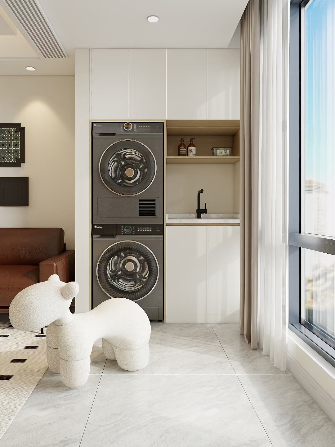 全屋定制-阳台柜设计（图ZMzU1NjE1NDgw） - 家装设计 - 站酷设计师品诺家全屋定制原创素材 - 站酷ZCOOL