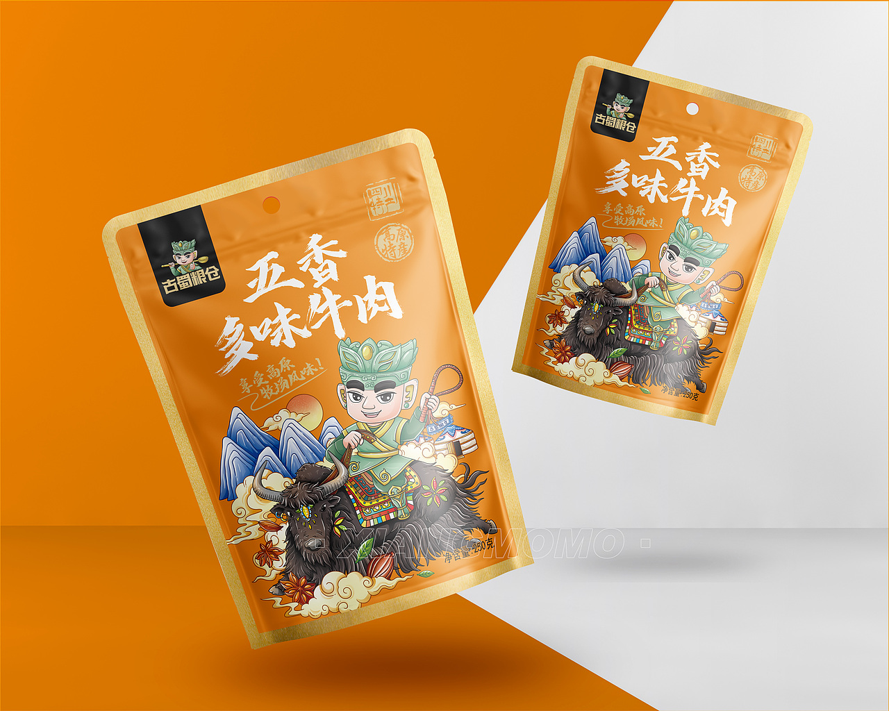 牦牛肉包装设计