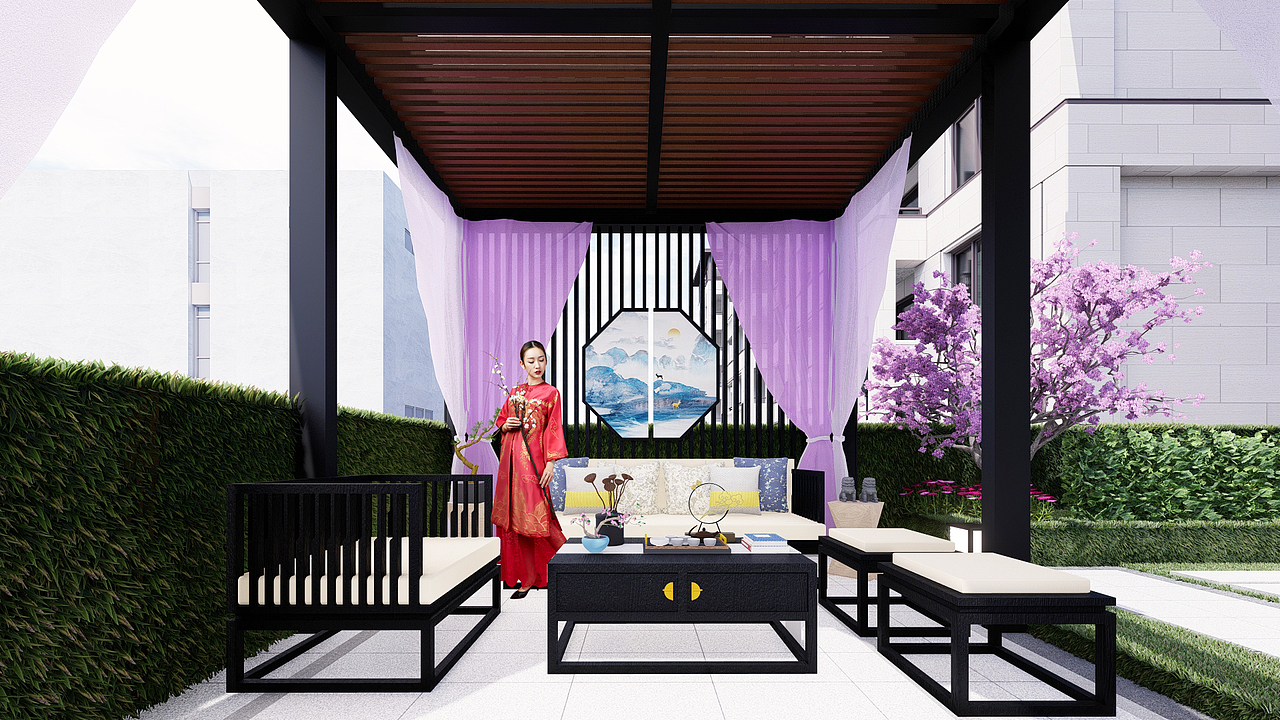 翡翠正荣府别墅庭院景观设计（图ZMzU3NTE5Mzk2） - 景观设计 - 站酷设计师HCDesign原创素材 - 站酷ZCOOL