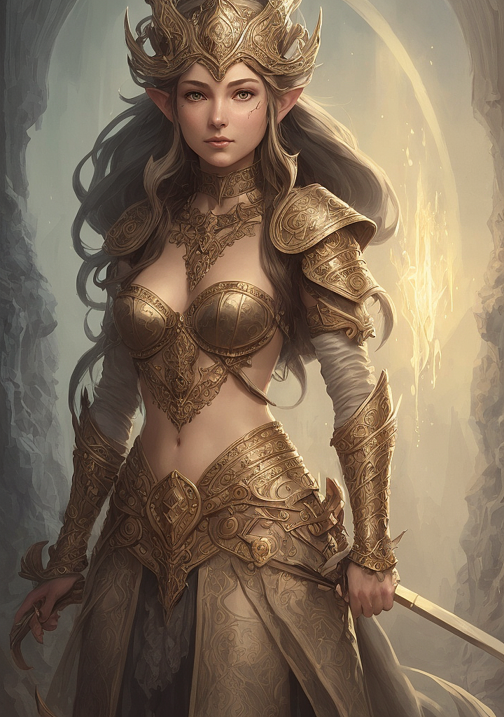 【AI绘画-3】巴洛克精灵女王