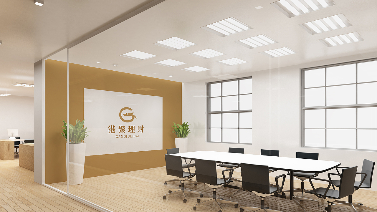 港聚理财LOGO设计（图ZMzA4OTM3NjI0） - Logo - 站酷设计师海旭品牌策划设计原创素材 - 站酷ZCOOL
