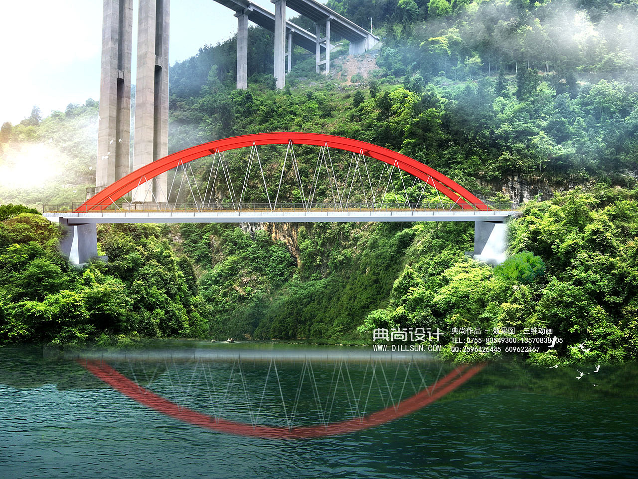 桥梁设计效果图