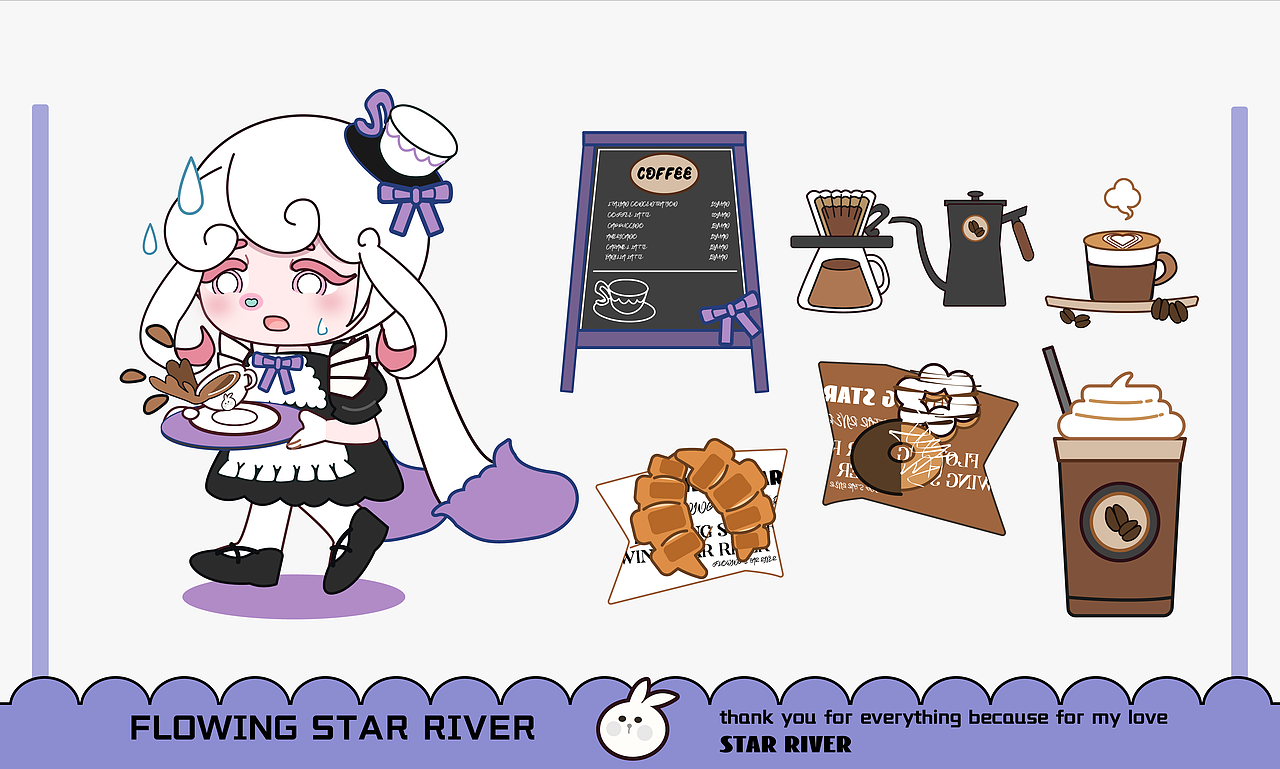 原创IP|睡帽兔（图ZMzY5NzAxNDA4） - IP形象 - 站酷设计师流光星河原创素材 - 站酷ZCOOL