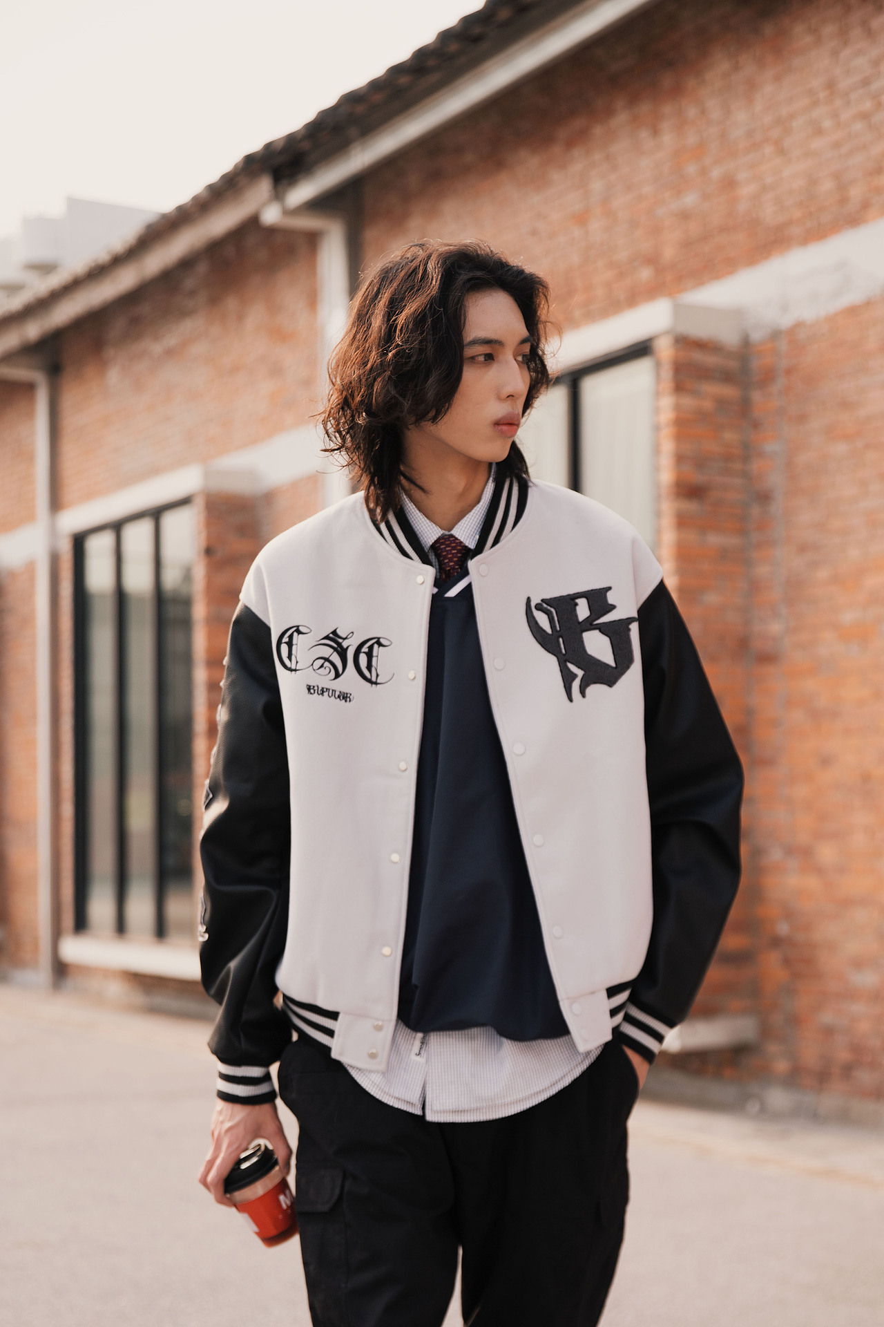 服装街拍 学院风潮牌美式复古男装