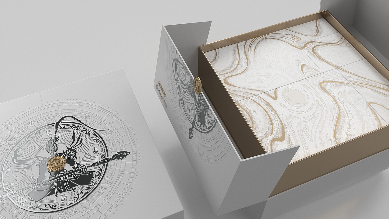 网易｜大话西游II ｜2022鎏金宝鉴礼盒设计（图ZMzM0MTMwNTA0） - 包装 - 站酷设计师半夢半醒原创素材 - 站酷ZCOOL