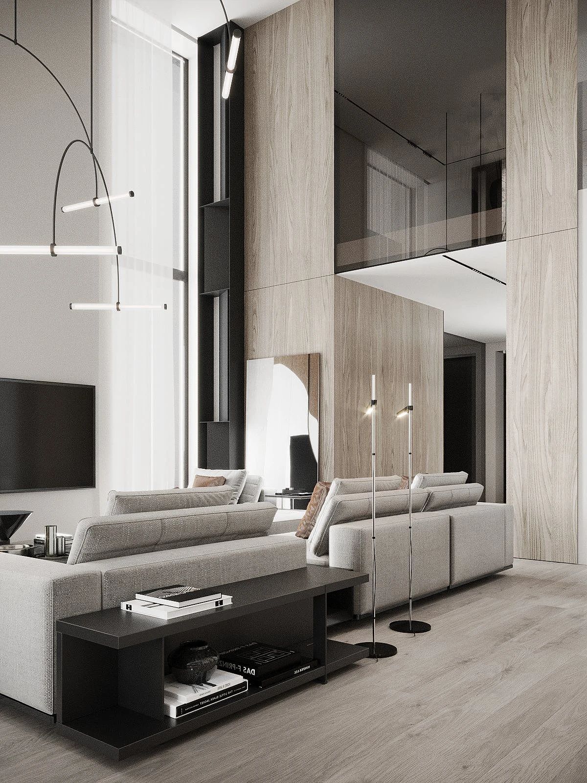 家装案例赏析——139㎡现代轻奢挑空复式公寓