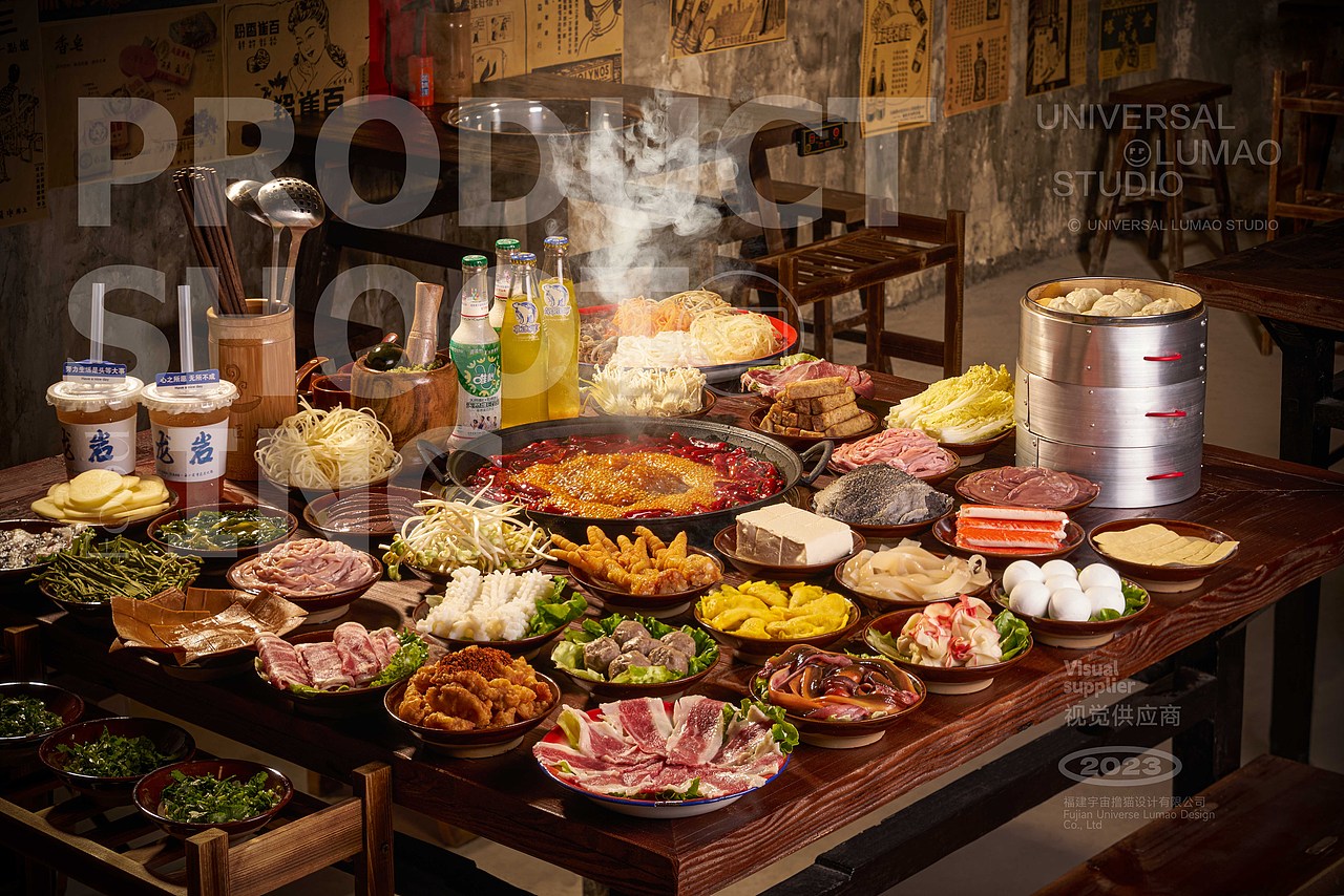 重庆老火锅牛油火锅美食摄影