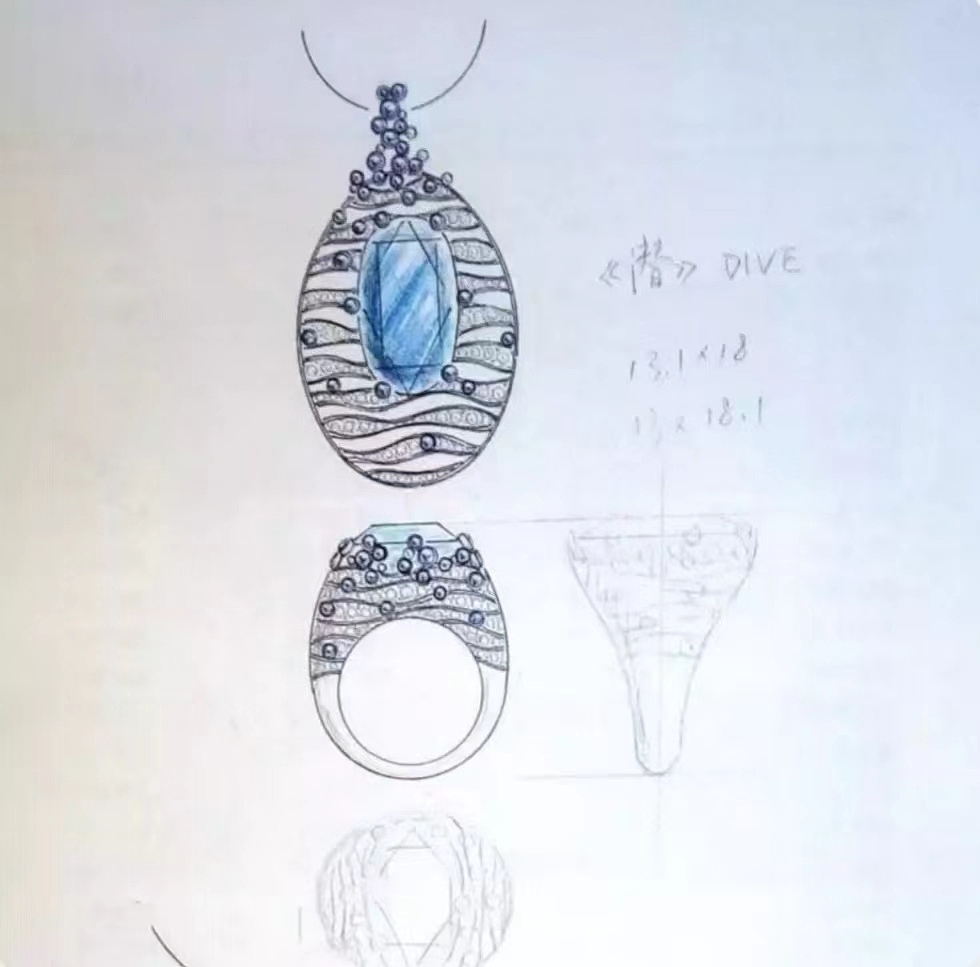 潜（图ZMzE5MDc5NDE2） - 首饰设计 - 站酷设计师TTJEWELRYSTUDIO原创素材 - 站酷ZCOOL