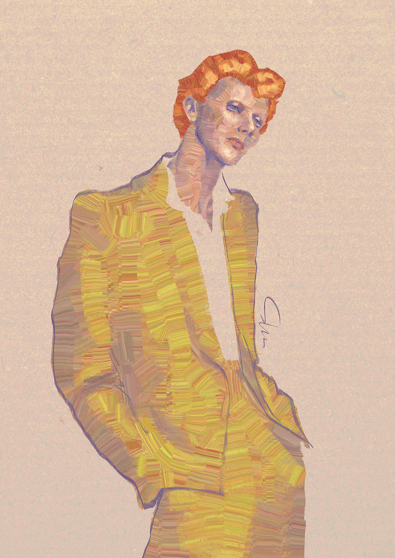 一些沉迷色彩抖动的速写