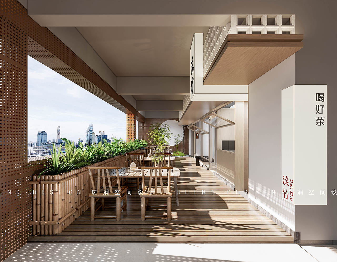 淡竹茶室（图ZMzYwNjA4MzI4） - 酒店餐饮设计 - 站酷设计师斑斓空间设计原创素材 - 站酷ZCOOL