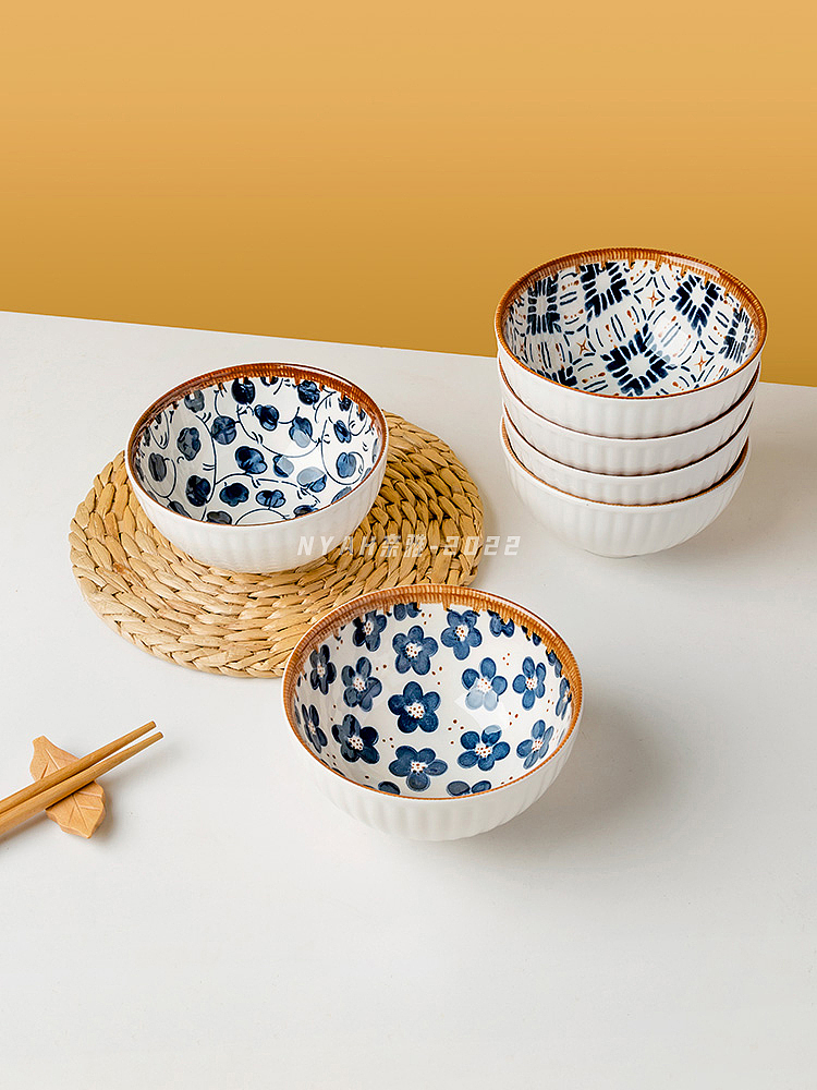 复古藤编米饭碗6只礼盒装（图ZMzE3NDgyMTA4） - 产品摄影 - 站酷设计师Nyah原创素材 - 站酷ZCOOL