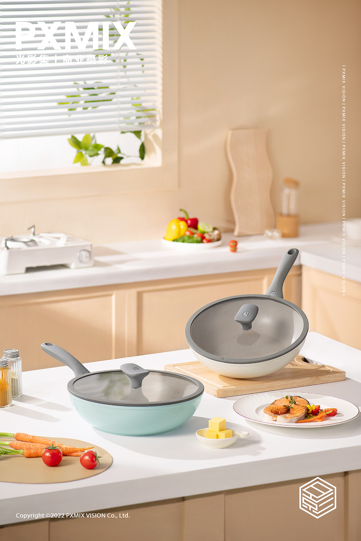锅具摄影丨Alluflon 多彩小陶锅 x 光影集PXMIX（图ZMzYxMjY4NTI4） - 产品摄影 - 站酷设计师光影集原创素材 - 站酷ZCOOL