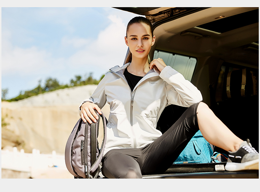 防晒系列时尚防晒衣男装女装户外登山防晒服拍摄制作