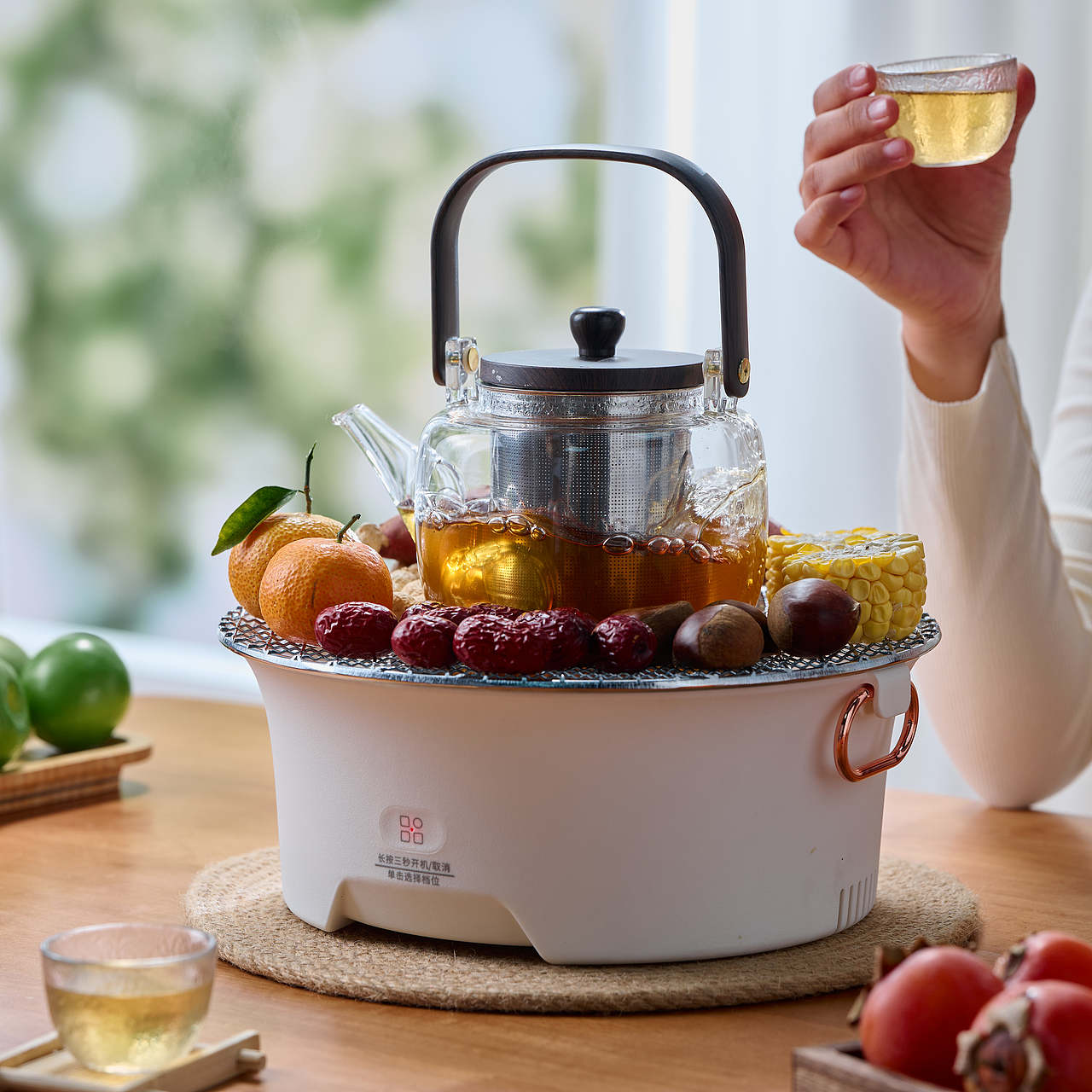 华凌围炉煮茶器/美的烧烤盘/户外露营拍摄