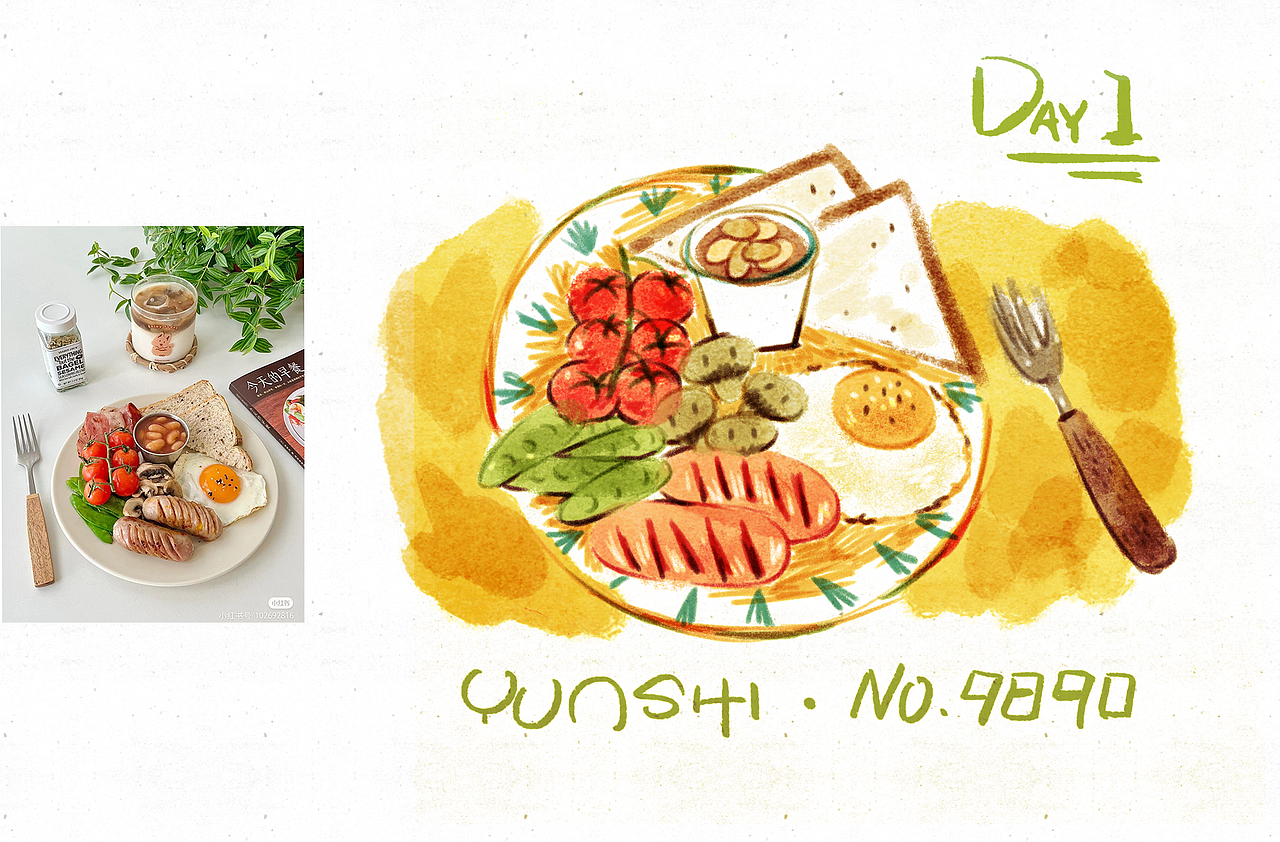 一些美食速写（图ZMzIxODUzNzYw） - 创作习作 - 站酷设计师云時Flo原创素材 - 站酷ZCOOL