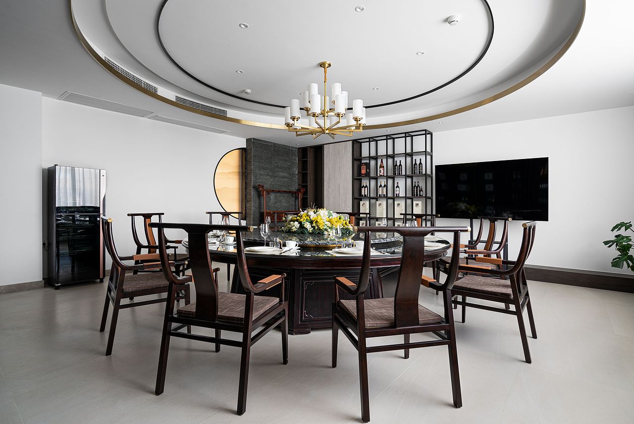 石家庄八马茶业新中式实景（图ZMzA0NjE2NzY0） - 环境/建筑摄影 - 站酷设计师河北网高vr全景原创素材 - 站酷ZCOOL