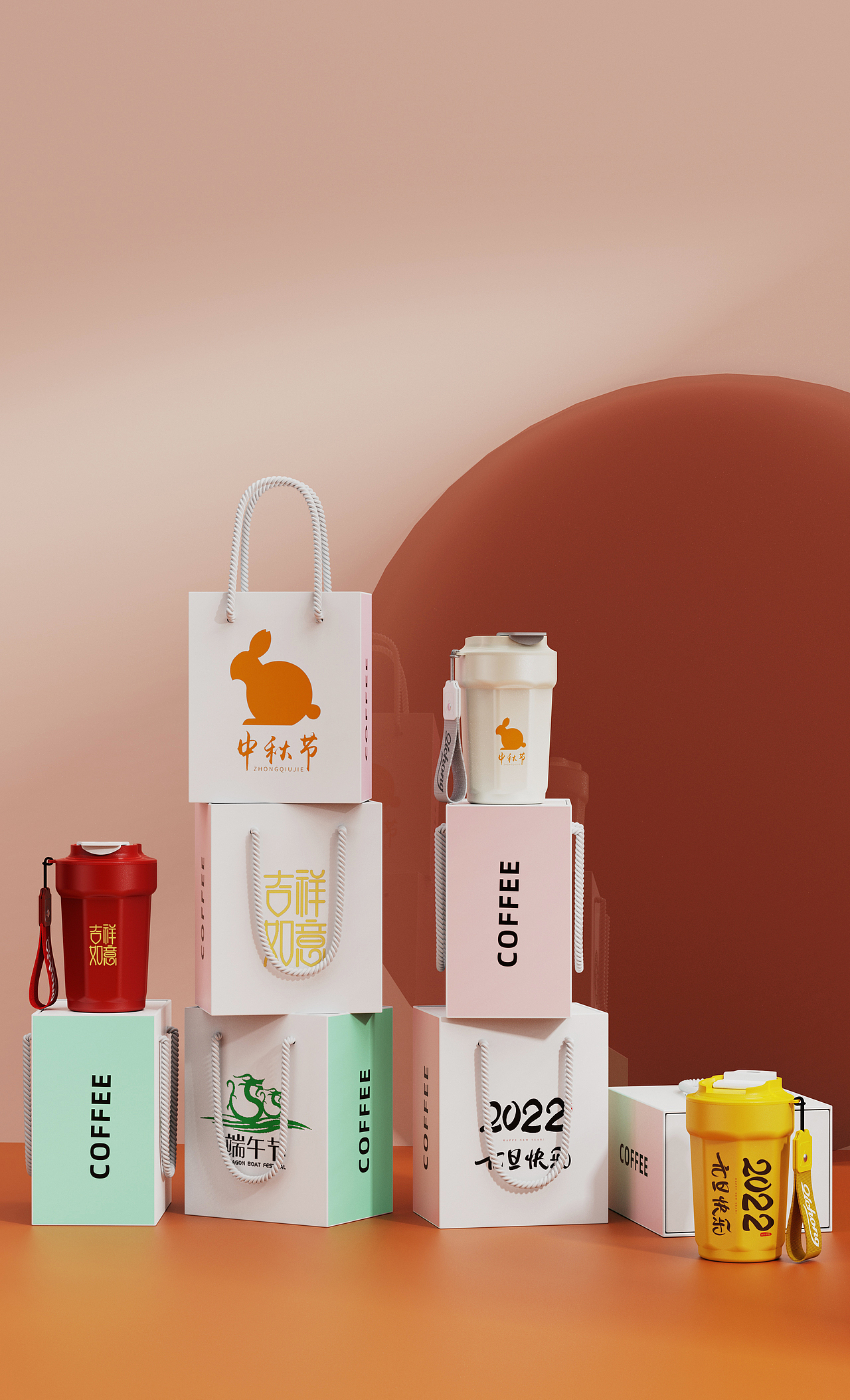 八角咖啡杯三款详情