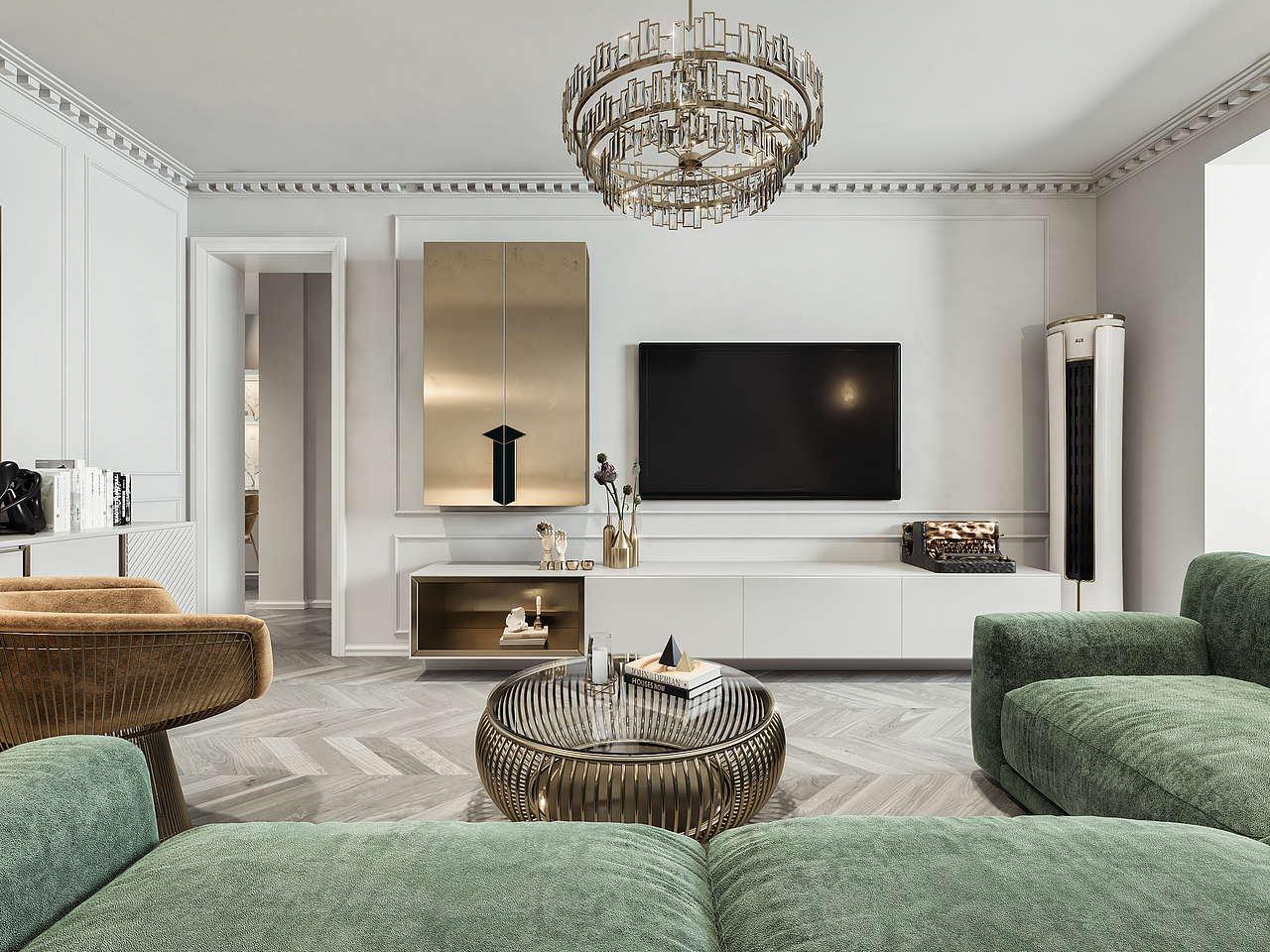 绿色 | 法式复古风装修,处处彰显别致的高雅和古典!