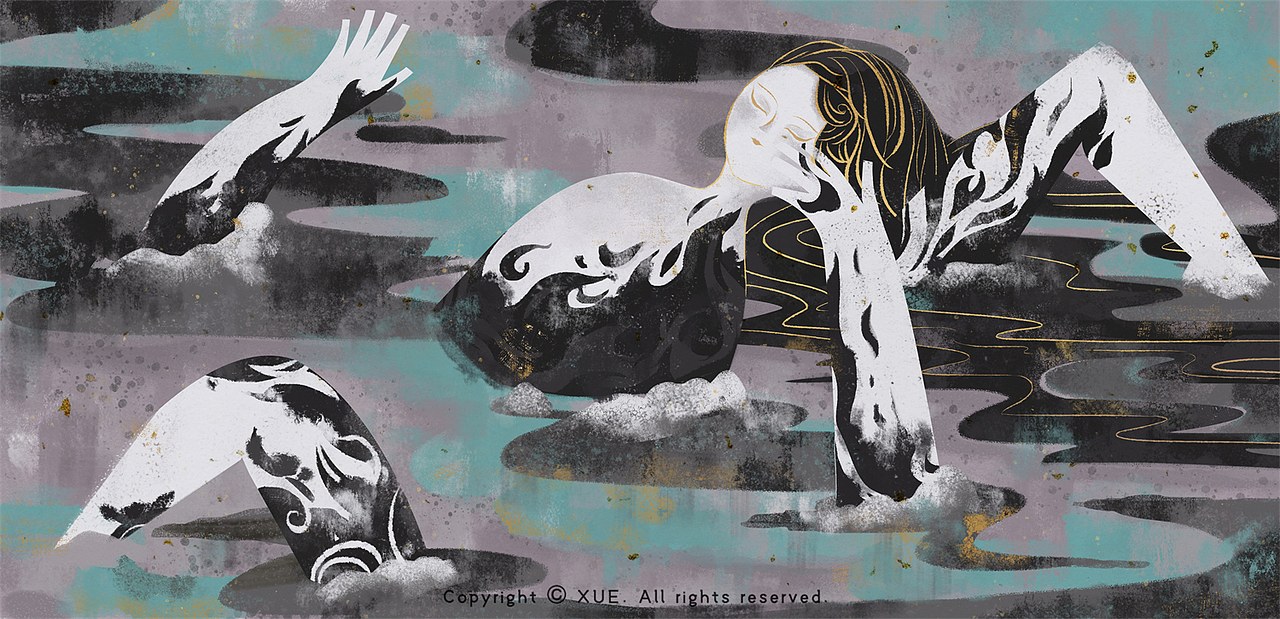 斑纹（图ZMjk4MDA3Njgw） - 艺术插画 - 站酷设计师XUESTUDIO原创素材 - 站酷ZCOOL