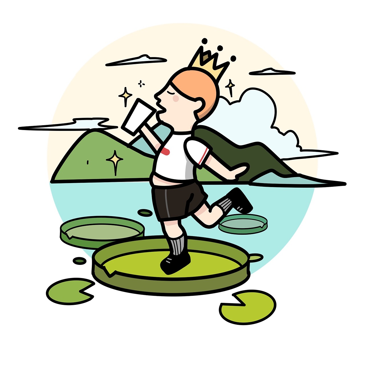 喜茶-阿喜全身像｜热植宇宙篇（图ZMzU3MzA4NjA4） - 新锐潮流插画 - 站酷设计师胡呼呼Cassie原创素材 - 站酷ZCOOL