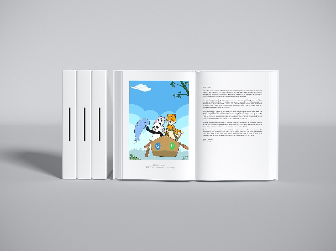 胖達(dá)和小伙伴們泛舟江上偶遇另一個(gè)小伙伴江豚（圖ZMzUyODk5MzYw） - 商業(yè)插畫 - 站酷設(shè)計(jì)師Sveta_Artista原創(chuàng)素材 - 站酷ZCOOL